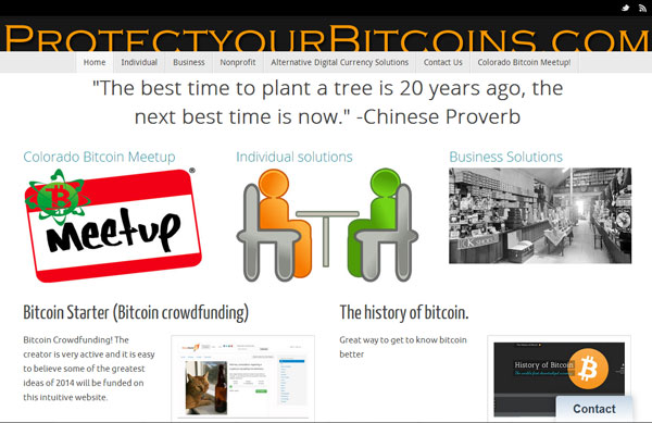 Protect your Bitcoins screenshot